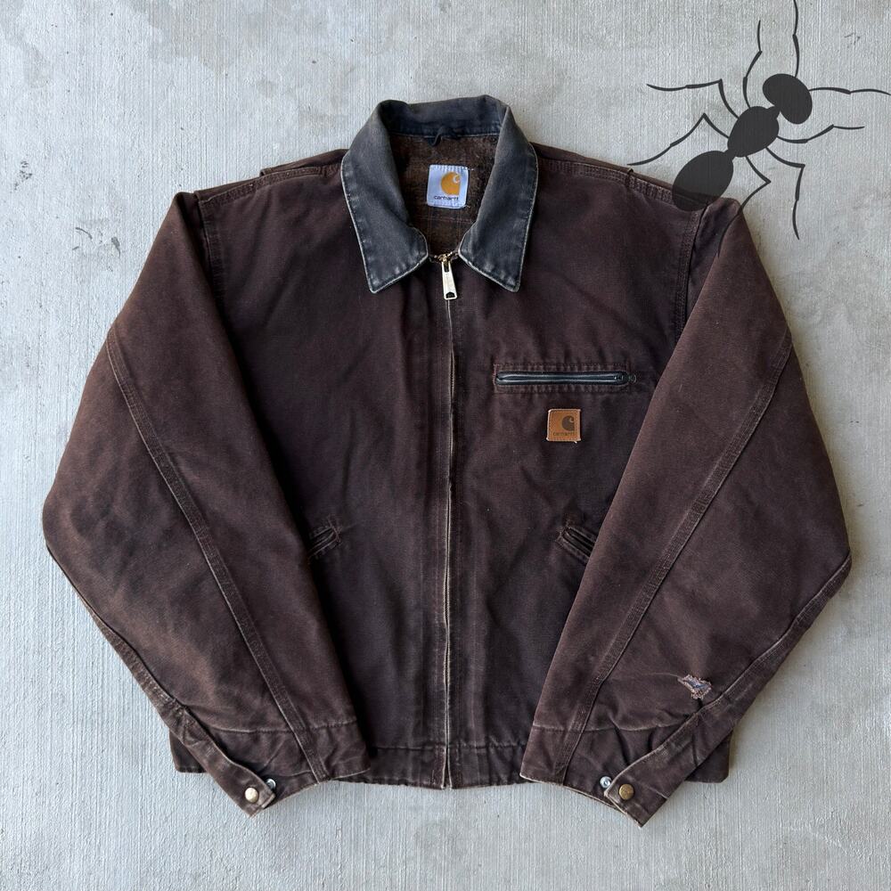 Carhartt J97 DKB brown Detroit work wear jacket